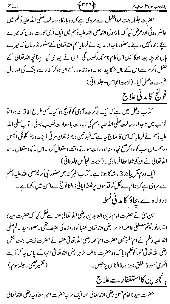 www.algillani.com دم کے ذریعے علاج نبوی
