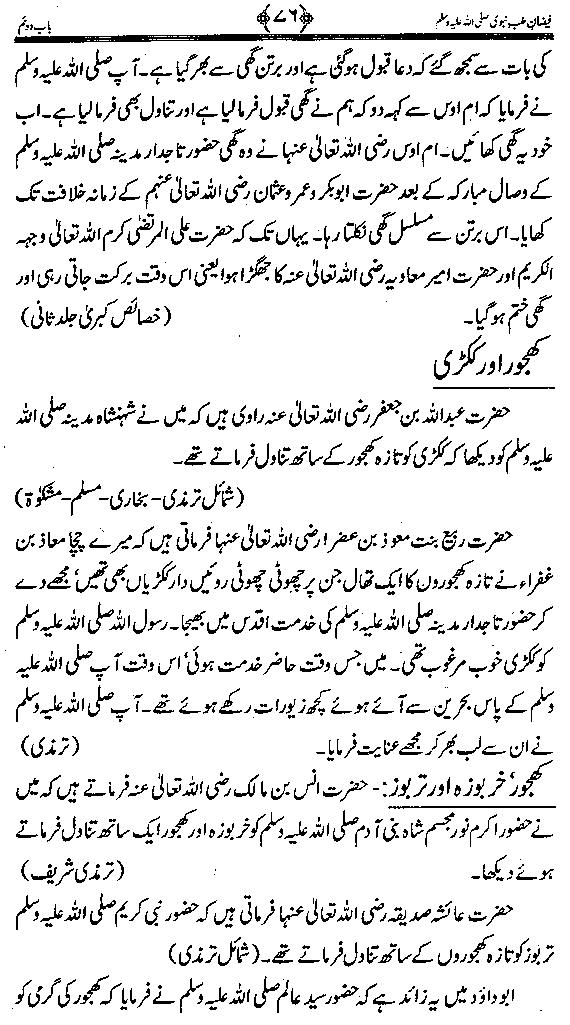 www.algillani.com سرکار دو عالم کی پسند دیدہ غذائیں