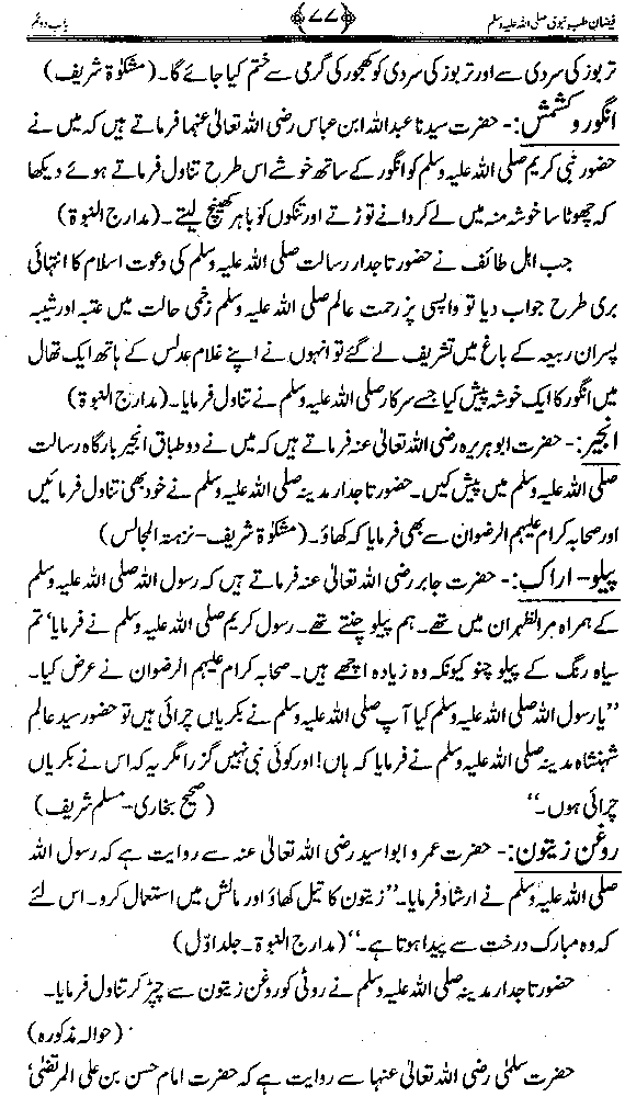 www.algillani.com سرکار دو عالم کی پسند دیدہ غذائیں
