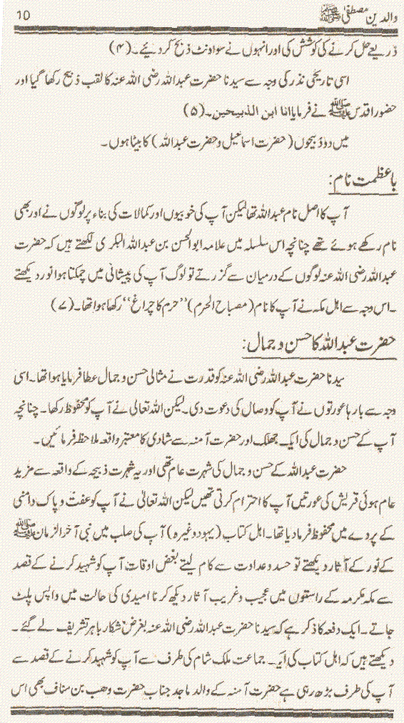 www.algillani.com حالات والدین مصطفےٰ صلی اللہ علیہ وآلہ وسلم